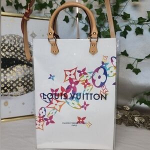 Authentic Louis Vuitton Murakami Retail Shopping Bag in A PVC Tote